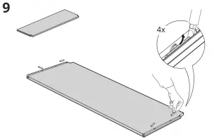 IKEA 394.849.16 IVAR Stol Skladany Sosna - 9