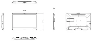 Inventec AX210NG Intel Wi-Fi 6E Panel PC - Dimensions