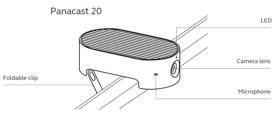 Jabra 8300 119 Panacast 20 Personal Video Conferencing Camera
