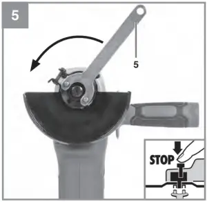 Changing the grinding wheels