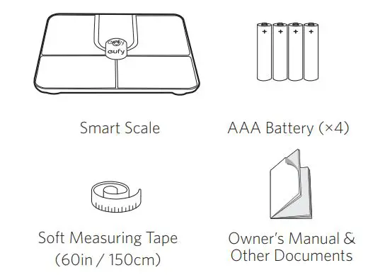 eufy T9149 Smart Scale Owner's Manual - What’s In the Box
