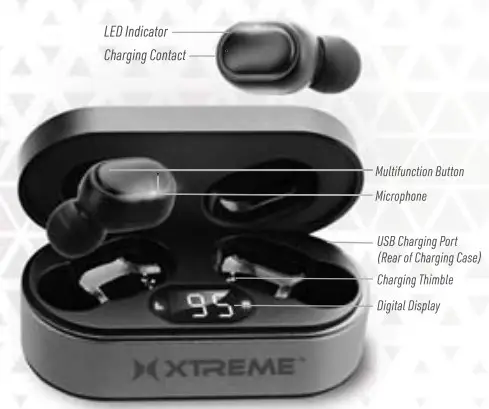 XTREAM XBE90125 Mini True Wireless Earbuds