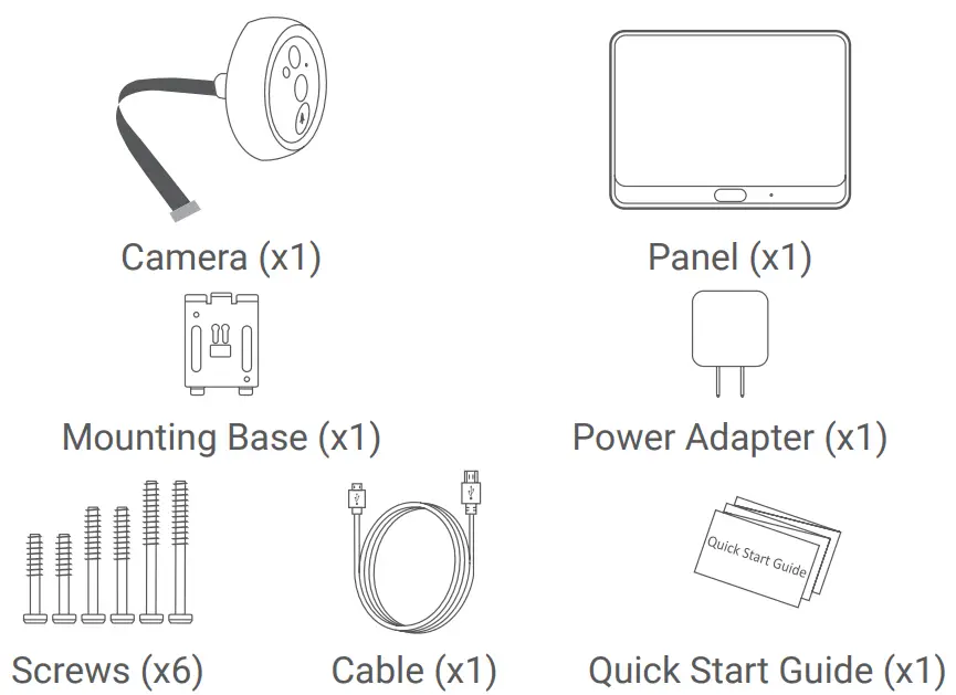 EZVIZ DP1C HD WiFi Smart Door Viewer Camera -