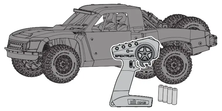 Losi LOS05021 Super Baja Rey 2 0 Smart 1 6 4WD Vehicle Toy- BOX CONTENTS
