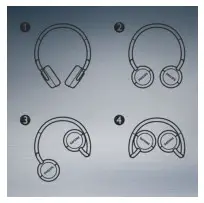 PHILIPS Wireless powerful bass - folding