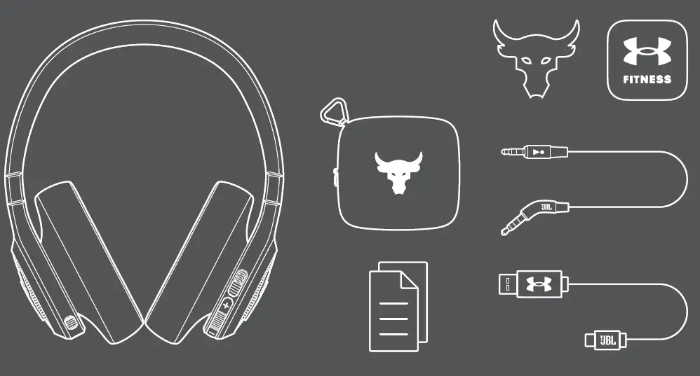 JBL PROJECTROCK Project Rock Over Ear Training Headphones 1