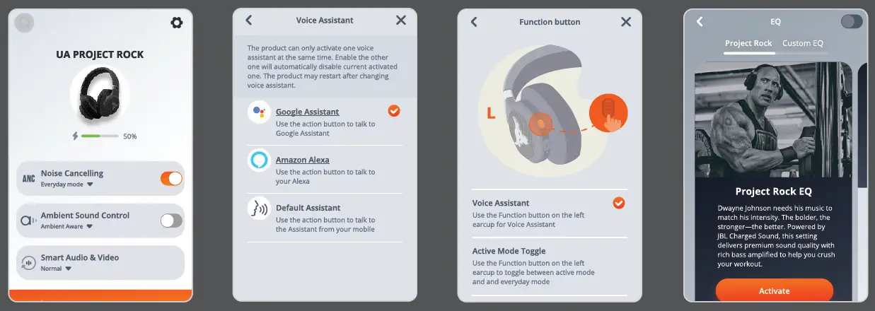JBL PROJECTROCK Project Rock Over Ear Training Headphones 7