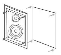 JBL L226W - Make sure all four locking tabs are properly positioned