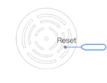 Zetronix zAirPure WiFi Hidden Cam Air Purifier - reset