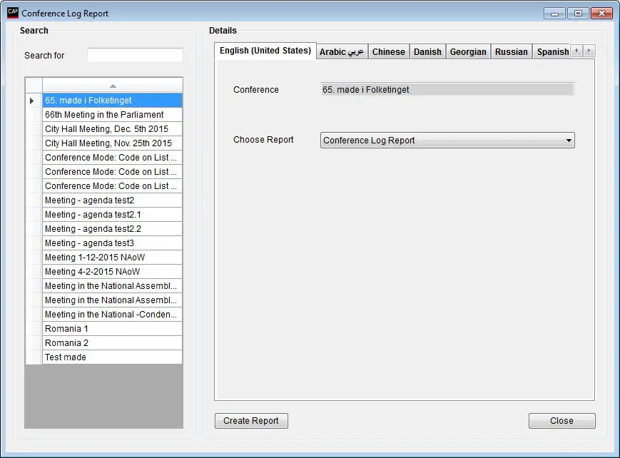 SHURE SW6000 CAA Customized Reports - Customized Reports 2