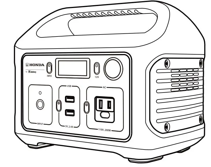 Honda Portable Lithium Battery Mobile Power Station User Manual