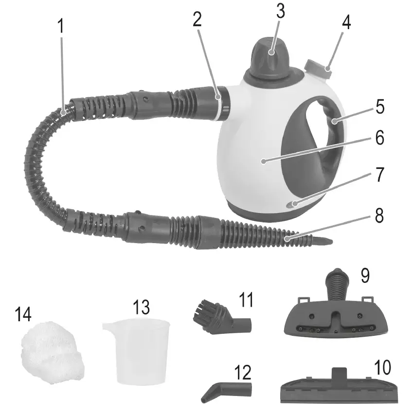 PROFI-CARE PC-DR 3098 Steam Cleanefig 2