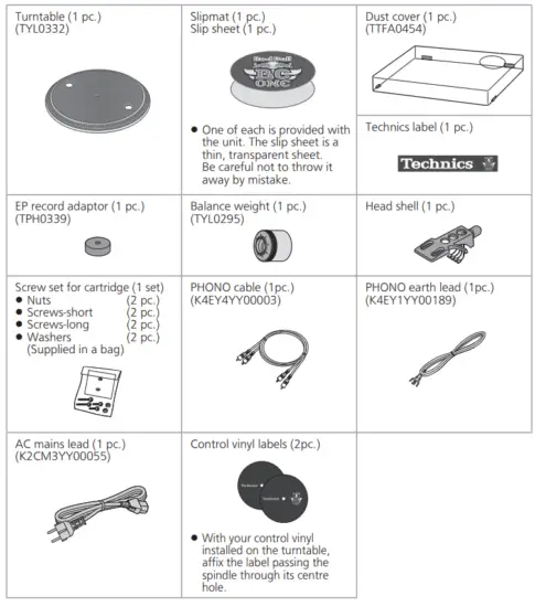 Technics SL 1210MK7R Direct Drive Turntable System - box