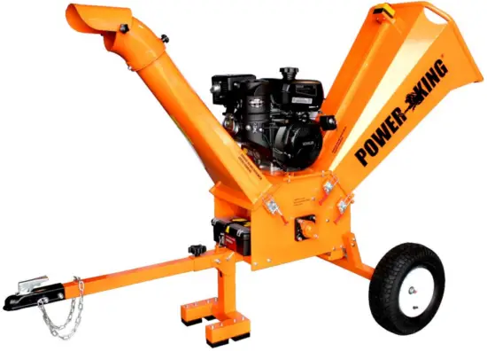 POWER KING PK0915-EH 5” 14HP Chipper Shredder w-Electric Start & Hour Meter