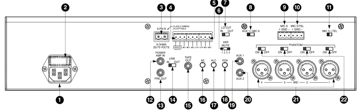BOGEN-PS600-Platinum-Series-Public-Address-Amplifiers-FIG-2