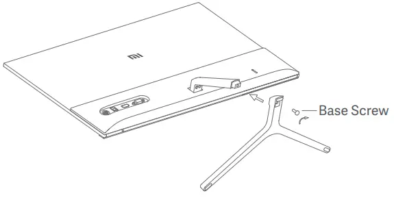 Mi 23.8’’ Desktop Monitor 1C e screw securely