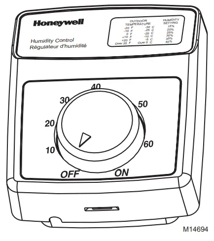 Honeywell HE365A Powered Flow Through Humidifier-fig1
