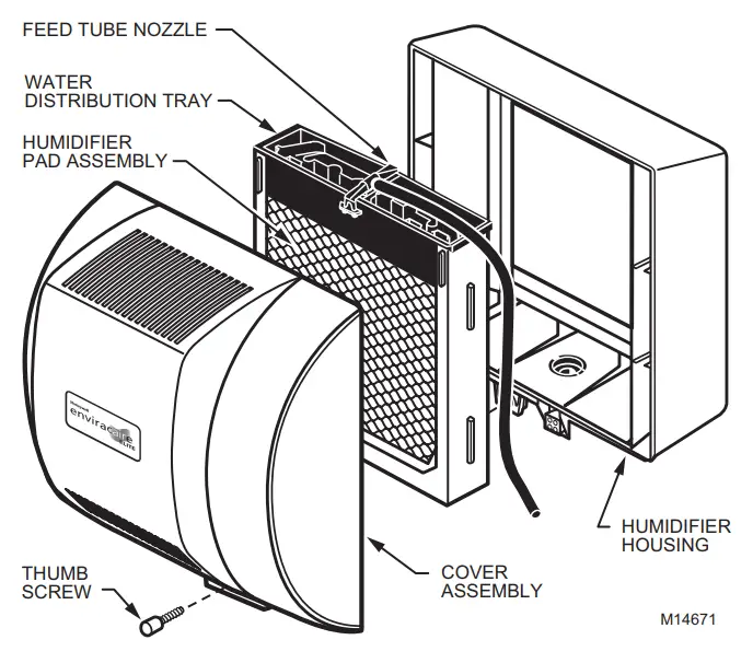 Honeywell HE365A Powered Flow Through Humidifier-fig3