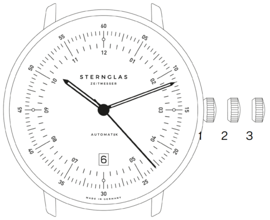 STERNGLAS Hamburg Automatic Bauhaus Watch