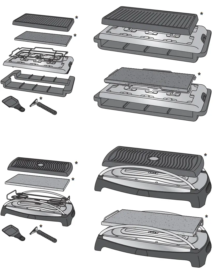 Tefal RE600012 Pierrade Raclette Grill fig 1