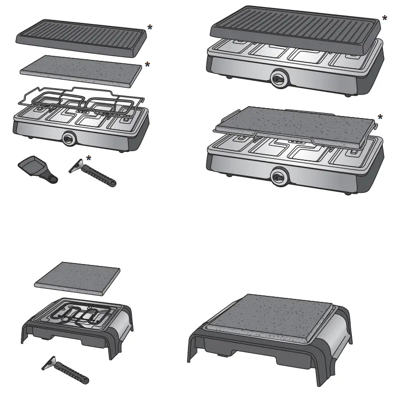 Tefal RE600012 Pierrade Raclette Grill fig 2