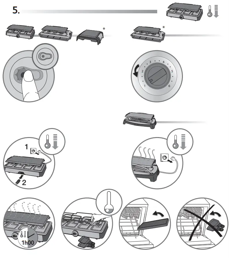 Tefal RE600012 Pierrade Raclette Grill fig 6