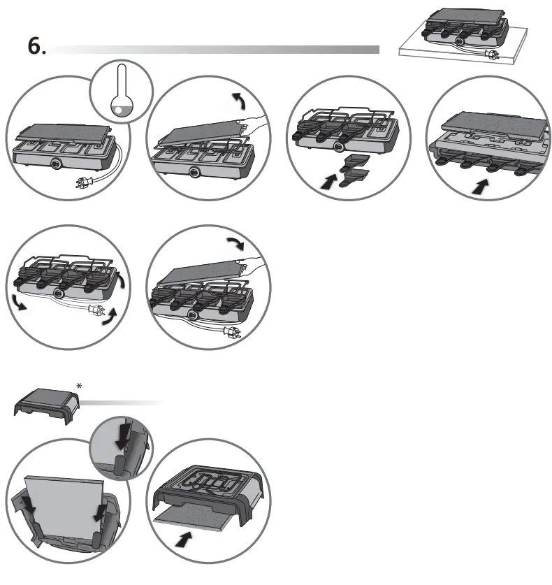 Tefal RE600012 Pierrade Raclette Grill fig 8