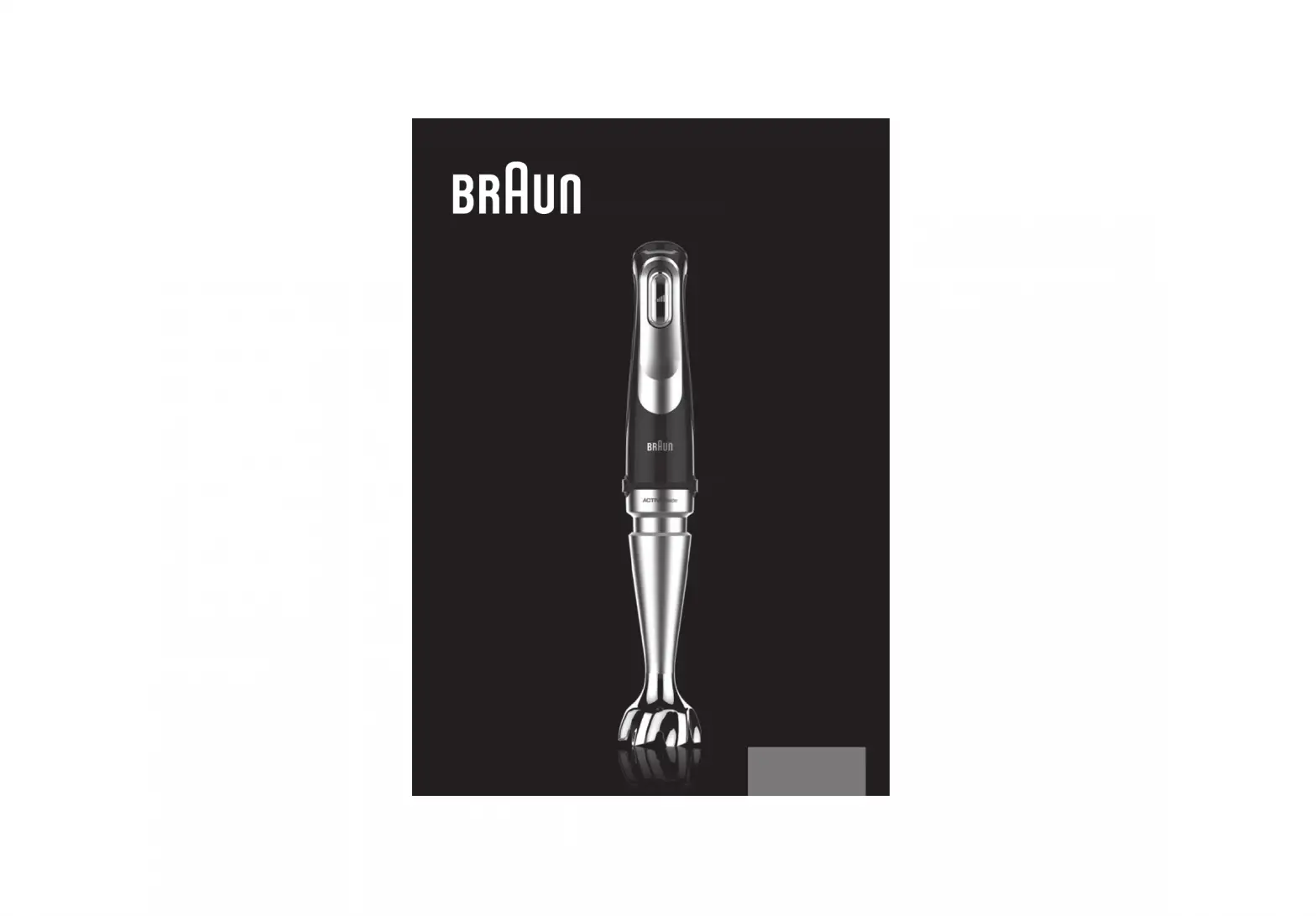 Braun Multiquick Hand Blender User Manual