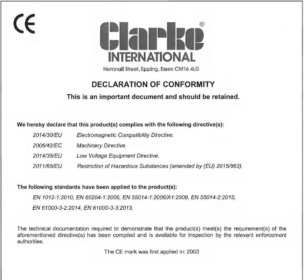 Clarke SHHHAIR 30 Silent Air Compressor fig 21