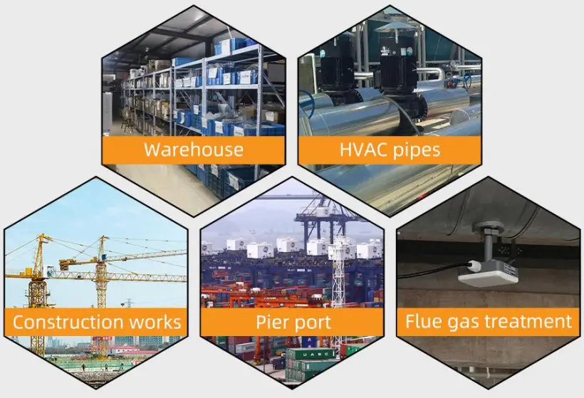 SONBEST QM3788C CAN Bus Wide Range Pipeline Wind Speed Sensor - Fig 1