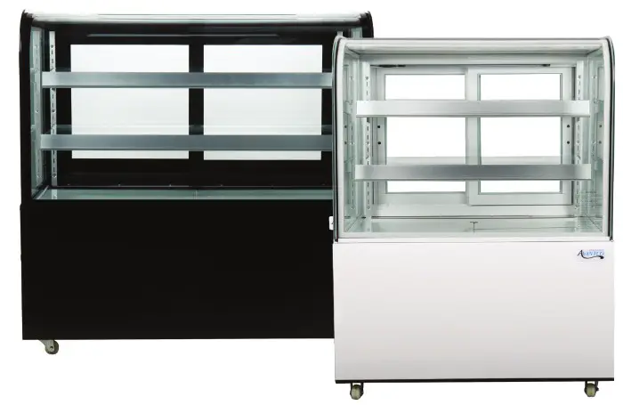 AVANTCO 193BC36HC 36 Inch Curved Glass Refrigerated and Dry Bakery Case - cover