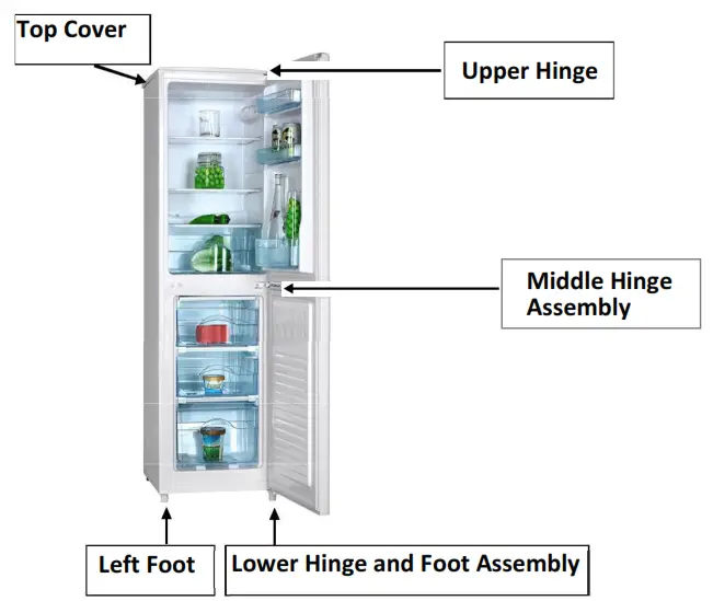 ice-king IK20569SE Silver F Rated Fridge Freezer - fig 1