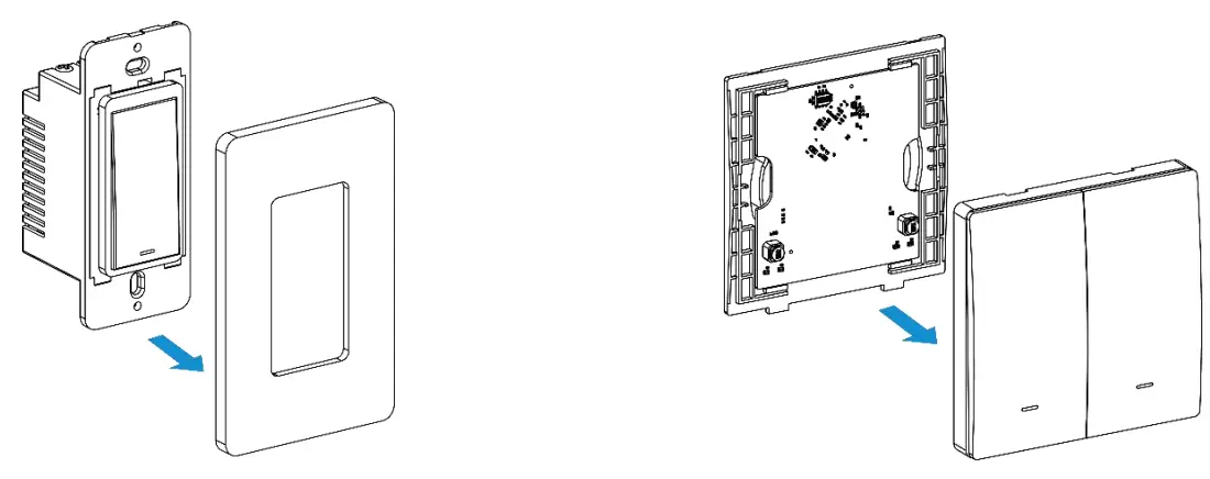 Milesight WS50x Smart LoRaWAN Wall Switch - front pane