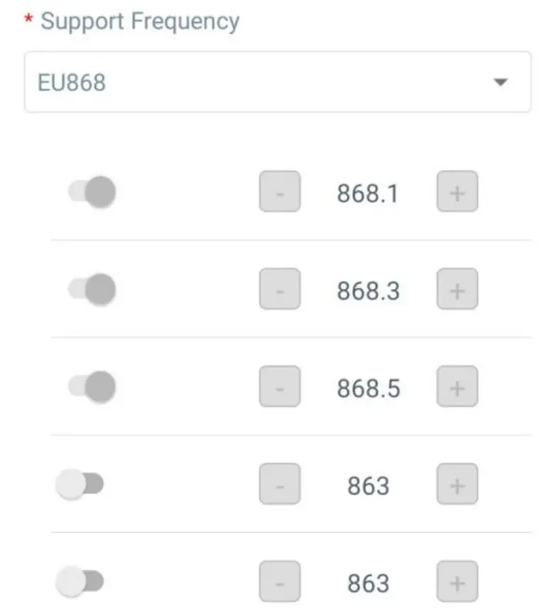 Milesight WS50x Smart LoRaWAN Wall Switch - setting 1