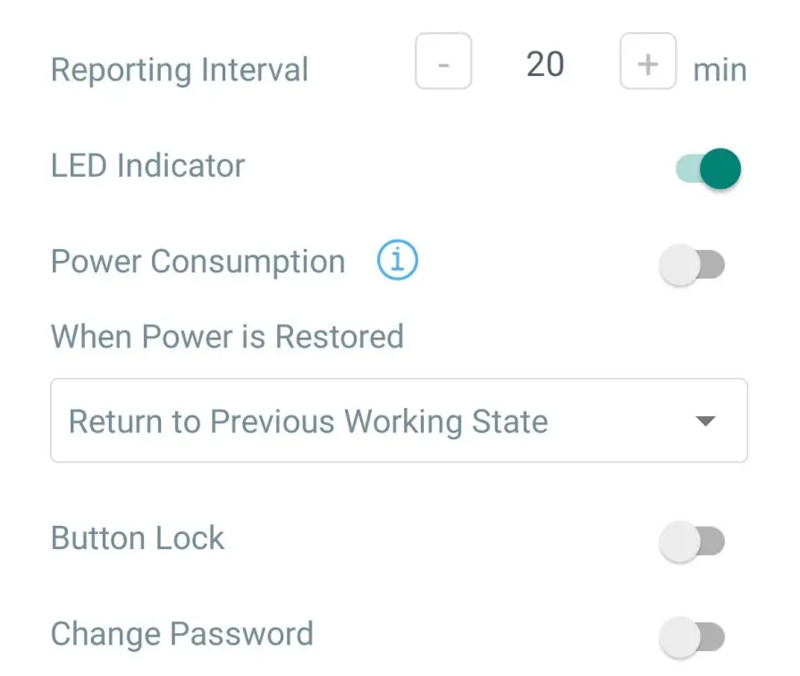 Milesight WS50x Smart LoRaWAN Wall Switch - setting 8