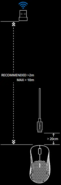 Pulsar S0932I7F5C Xlite Wireless Gaming Mouse - 3