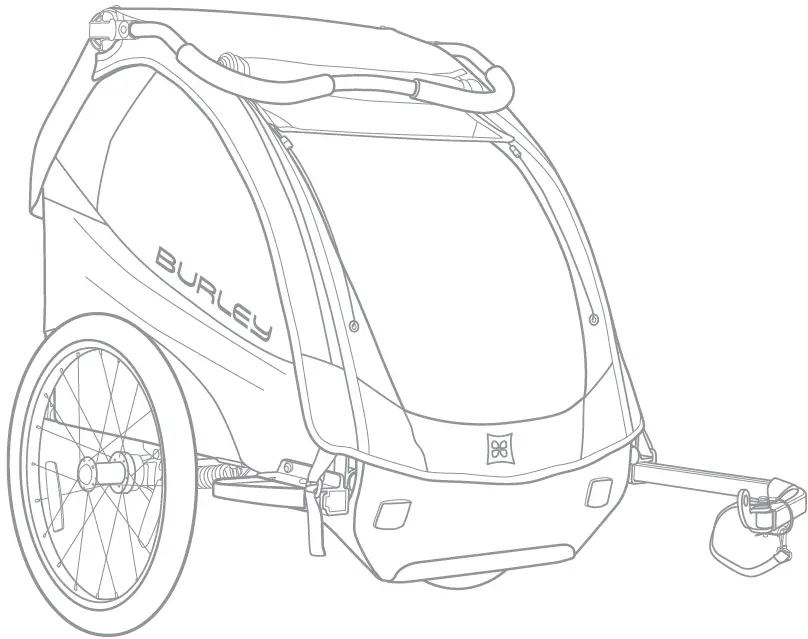 BURLEY 170426 Solo 2013-2015 Child Trailer 25