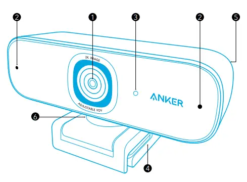 ANKER PowerConf C302 Smart Full HD Webcam - fiig1