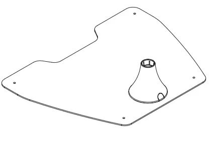 KIMEX 032-1045 Fan Base Plate FIG 1