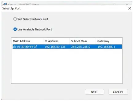 Xiamen Labelrange Technology WU550 Label Printer - Installing the wireless Driver Software 2