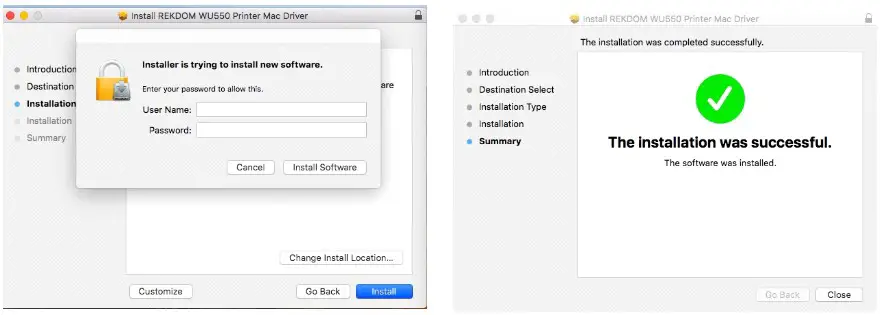 Xiamen Labelrange Technology WU550 Label Printer - Installing the wireless Driver Software 4