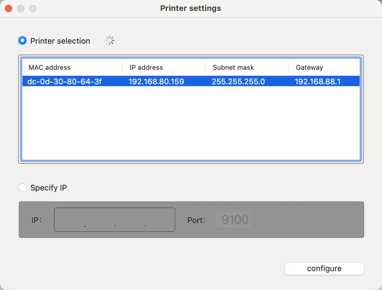 Xiamen Labelrange Technology WU550 Label Printer - Installing the wireless Driver Software 6