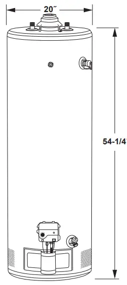 GE-Appliances-GG40T08BXR-Tall-Natural-Gas-Atmospheric-Water-Heater-FIG-2
