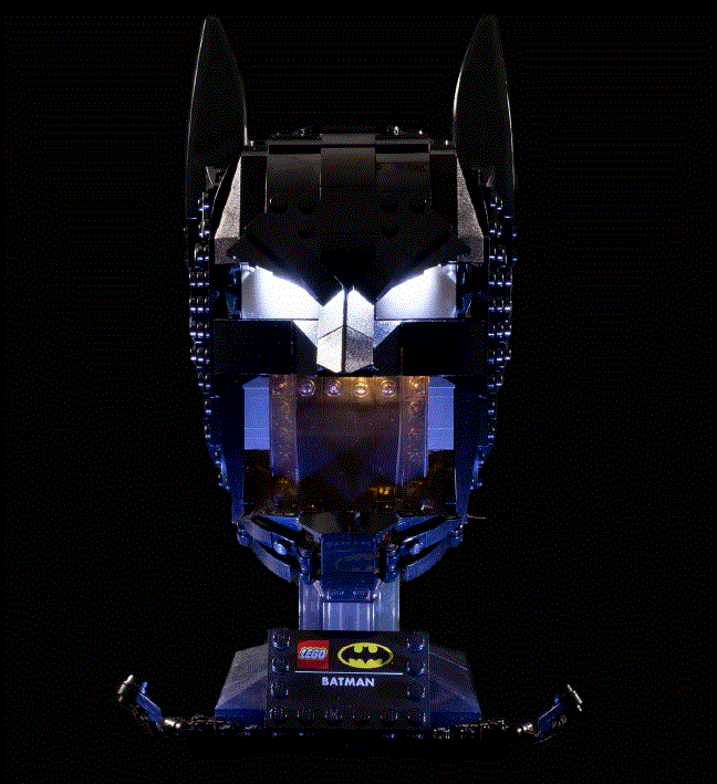 LIGHT MY BRICKS 76182 Batman Cowl Light Kit Installation fig 1
