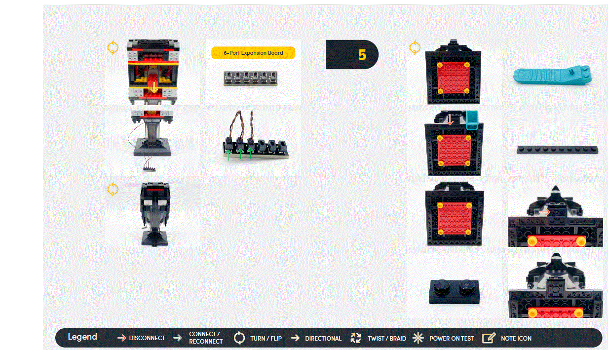 LIGHT MY BRICKS 76182 Batman Cowl Light Kit Installation fig 12