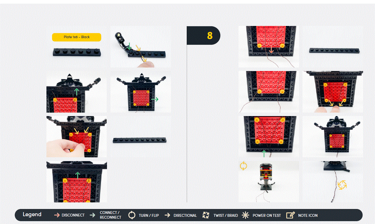LIGHT MY BRICKS 76182 Batman Cowl Light Kit Installation fig 14