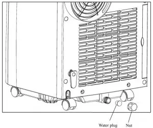 Reinstall the plug and nut before use