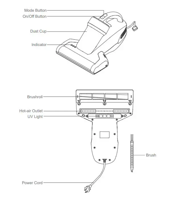 JIMMY-JV35-Anti-mite Vacuum-Cleaner-fig-1