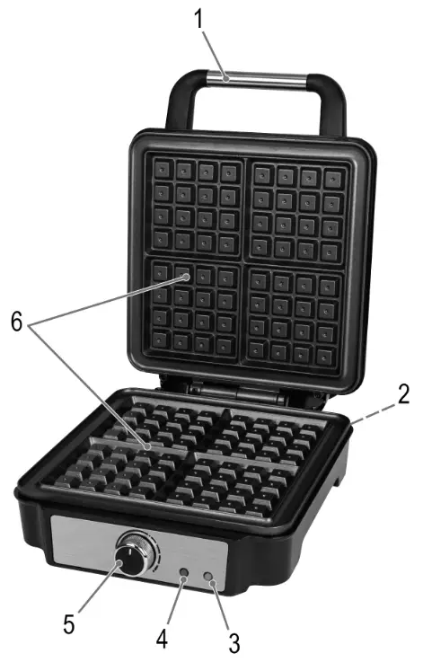 PROFICOOK PC-WA 1241 Waffle Maker - product overvew