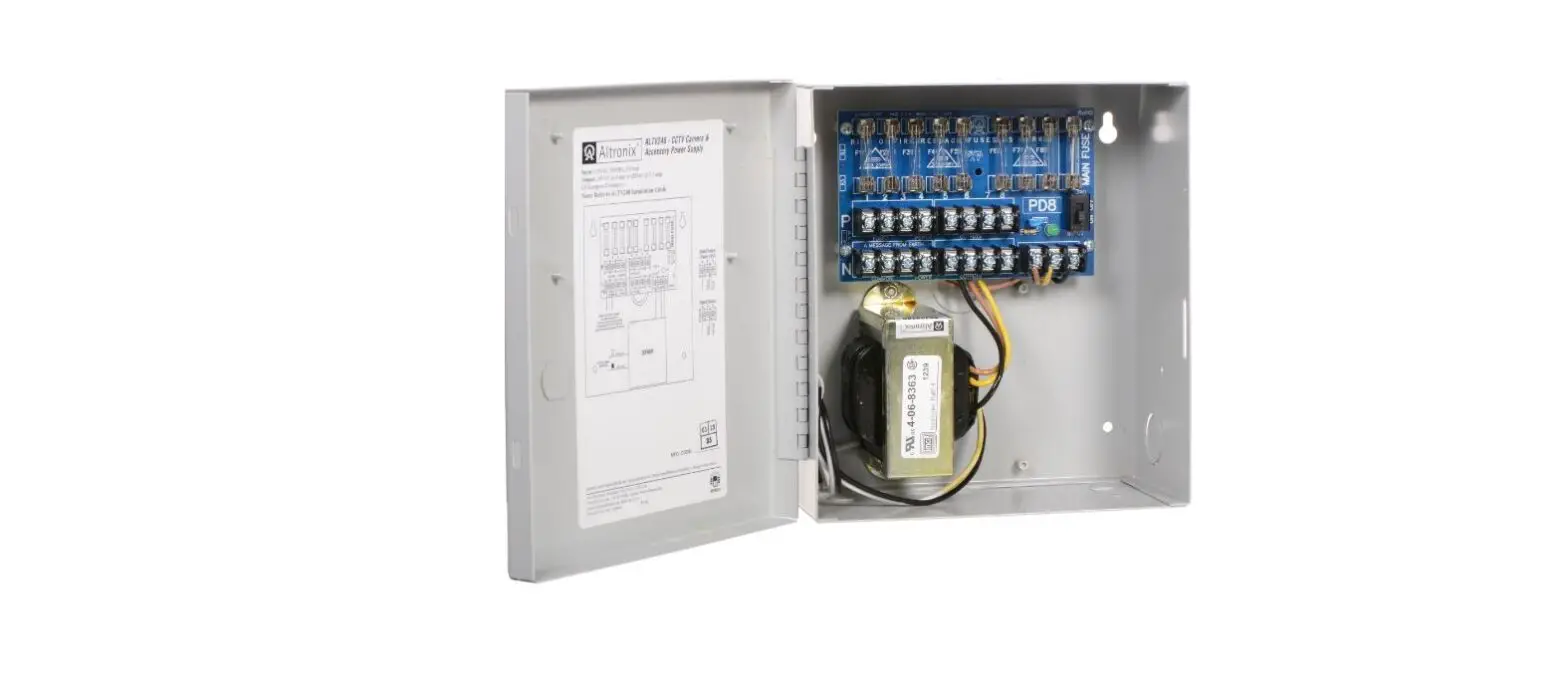 Altronix Altv248 8 Output Cctv Power Supplies Installation Guide